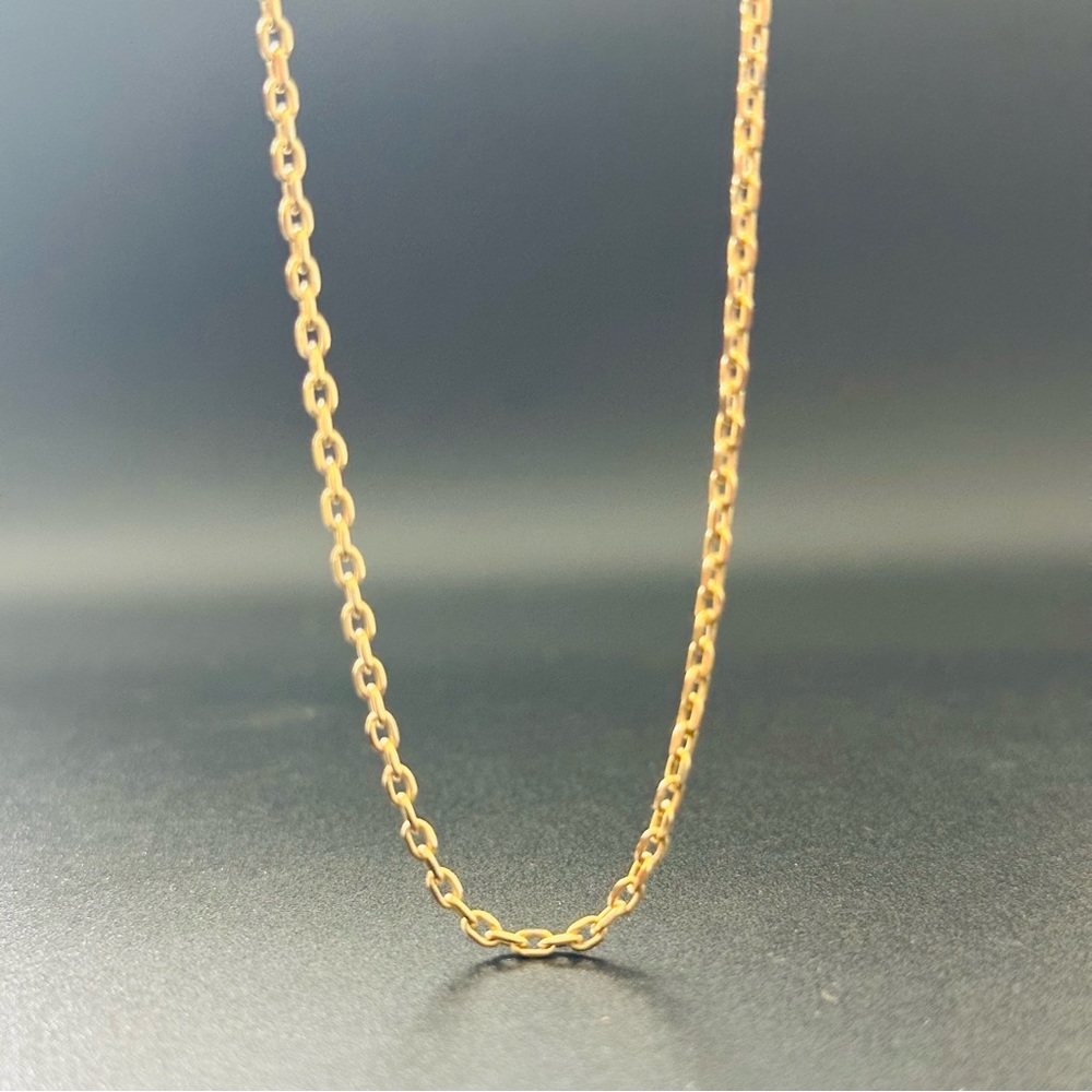 20”  2.5 mm Real 14K Solid Gold Forzentina Chain Necklace - Picture 6 of 17